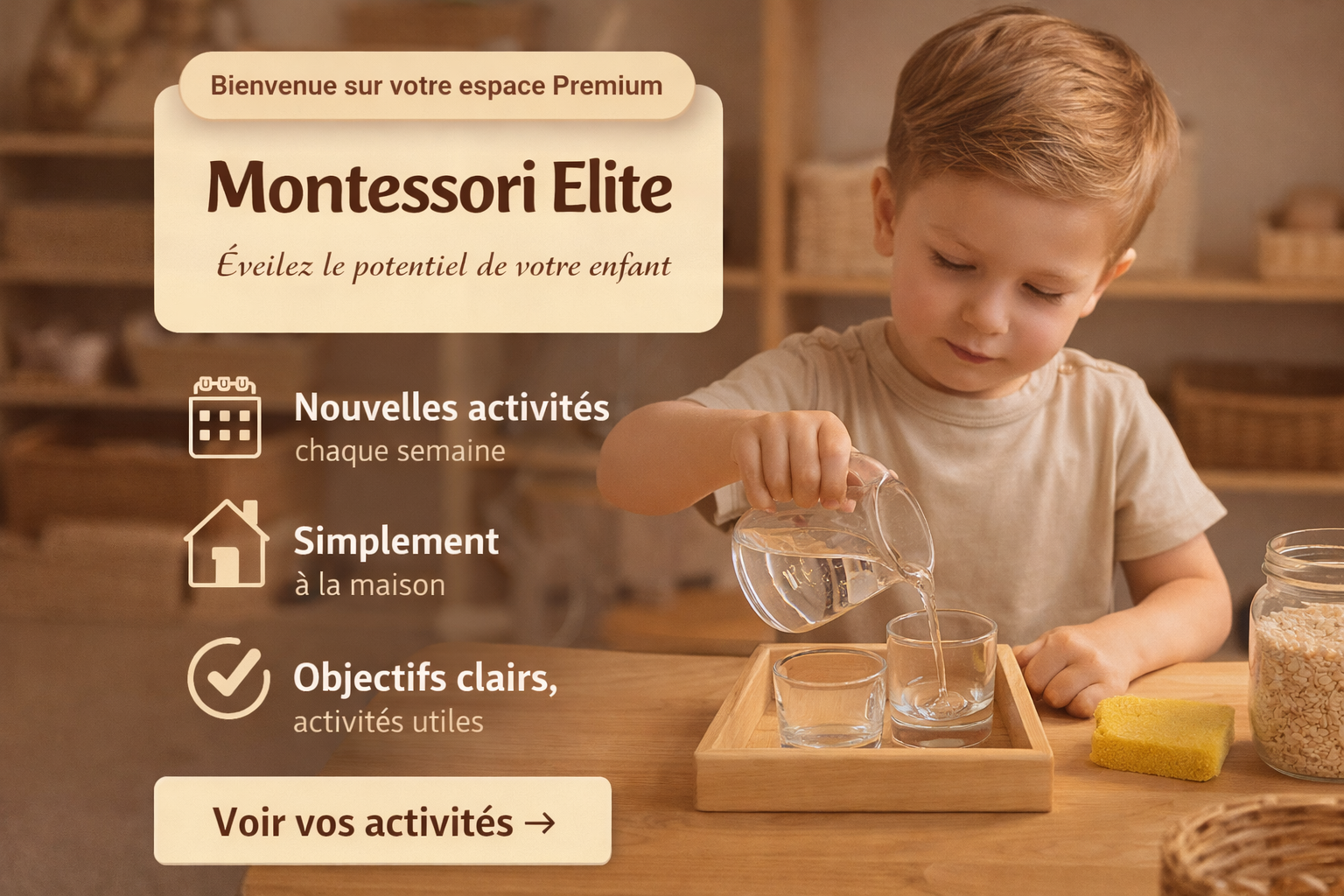 Visuel Montessori Elite éveillez le potentiel de votre enfant